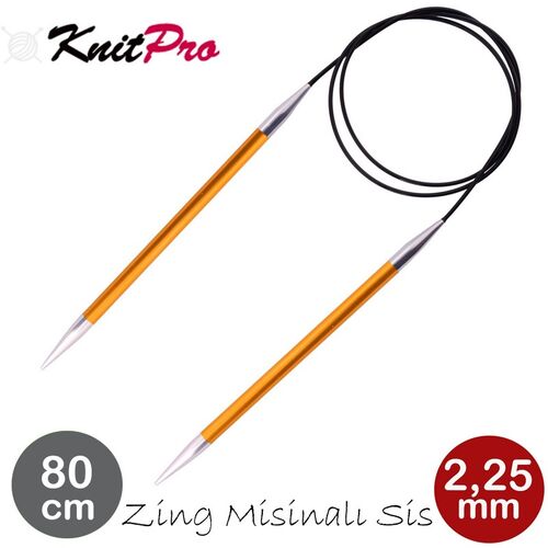 (47122) KNITPRO ZİNG MİSİNALI ŞİŞ 80 CM 2.25 MM