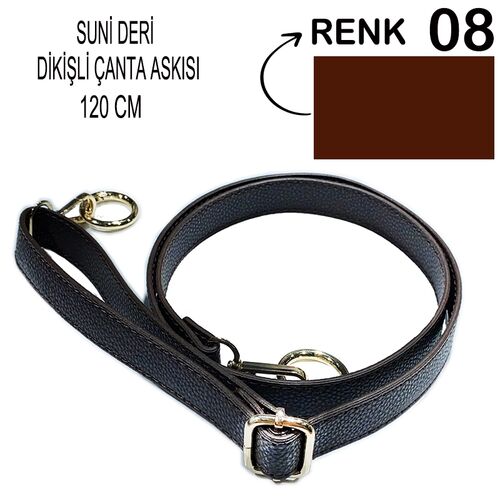 ÇANTA ASKISI (120 CM) SUNİ DERİ-DİKİŞLİ (CAS1) 08 KOYU BORDO