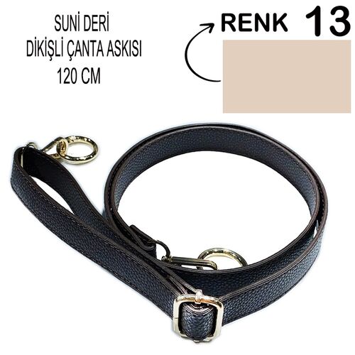 ÇANTA ASKISI (120 CM) SUNİ DERİ-DİKİŞLİ (CAS1) 13 KREM