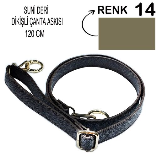 ÇANTA ASKISI (120 CM) SUNİ DERİ-DİKİŞLİ (CAS1) 14 KÜF YEŞİLİ