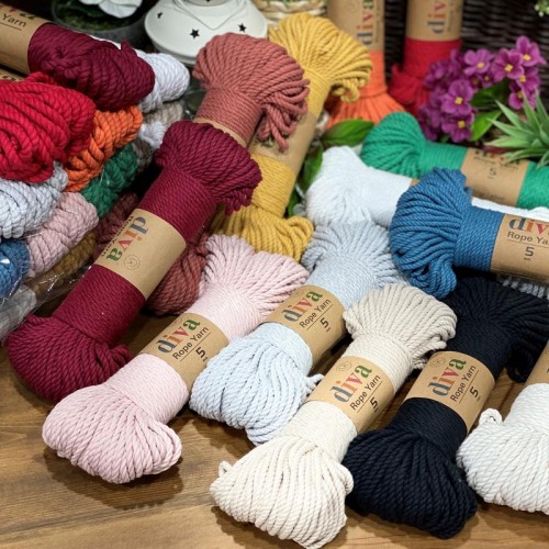 DİVA ROPE YARN (3 MM) 1003 POWDER - Thumbnail