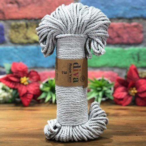 DİVA ROPE YARN (3 MM) 2107 LIGHT GREY