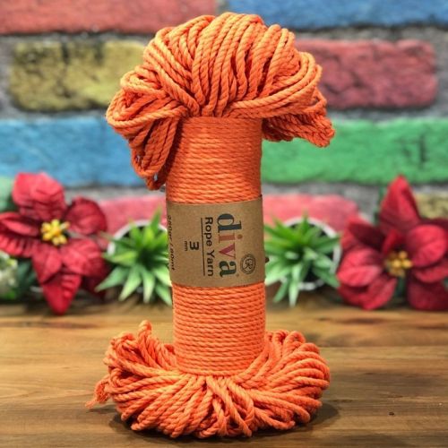 DİVA ROPE YARN (3 MM) 979 ORANGE