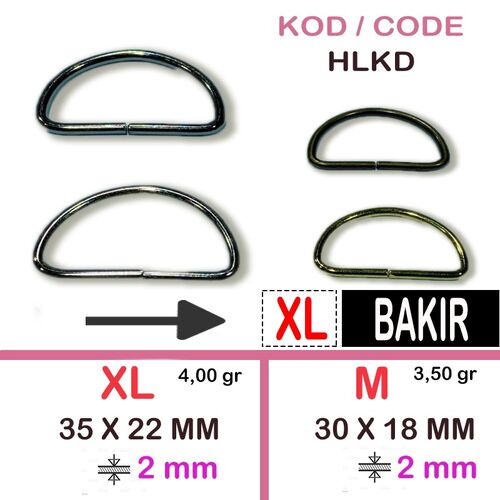 HLKD METAL D HALKA XL BAKIR