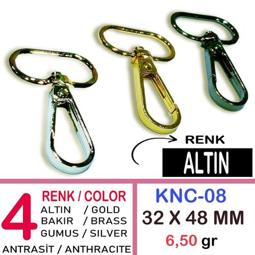 KNC8 METAL KANCA PAPAĞAN ALTIN