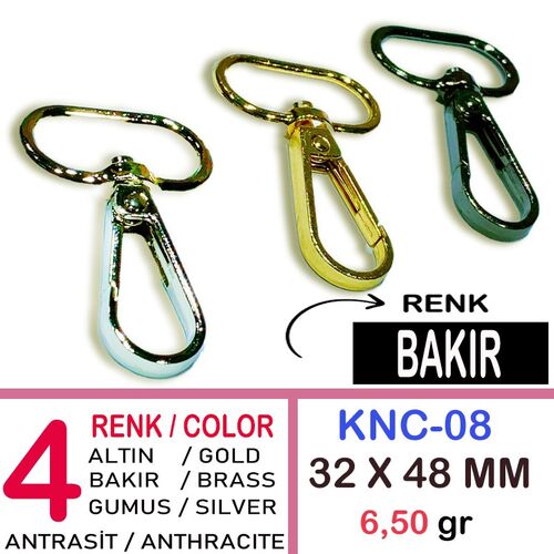 KNC8 METAL KANCA PAPAĞAN BAKIR