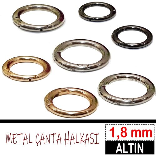 METAL ÇANTA HALKASI (MYH) 1.8 MM ALTIN