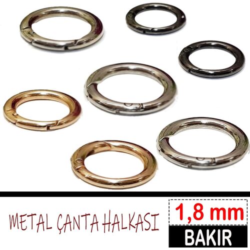 METAL ÇANTA HALKASI (MYH) 1.8 MM BAKIR