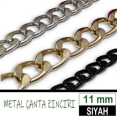 METAL ÇANTA ZİNCİRİ 1 MT (MCZ) 11 MM SİYAH