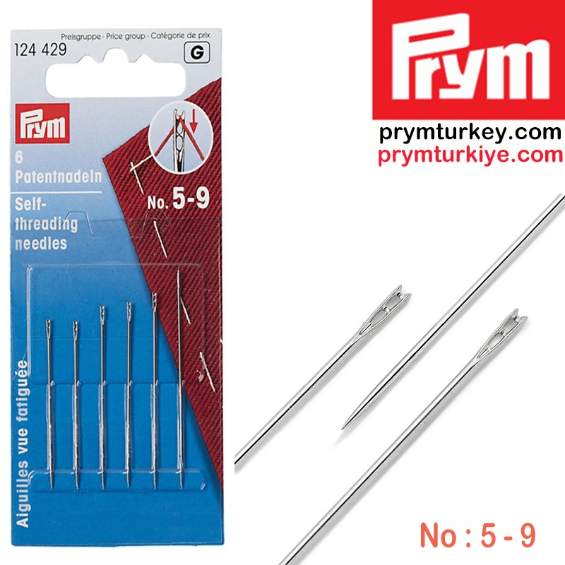 Prym self-threading Needles, No. 5-9
